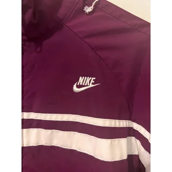 Girl's Nike Purple Full Zip Track Jacket Size L [EXCELLENT] - Picture 2 of 5